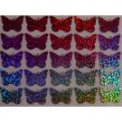 25 Buegelpailletten Schmetterling holo rainbow